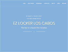 Tablet Screenshot of ezlockercabo.com